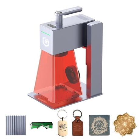 Longer Nano Pro 12W Portable Laser Engraver, 5000mm/s High-Speed Cutter, 0.01mm Precision for Wood, Acrylic, Leather, Metal, Ceramics – Easy Setup, Safety, Lightburn & LaserGrbl Compatible Longer