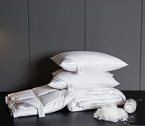 Eastwarmth Lightweight Goose Down Comforter Cooling Blanket Duvet for Summer/Warm Weather,Ultra Soft Fabric 750 Fill Power White King Size Eastwarmth