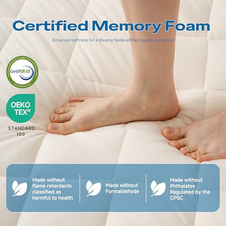Aircliff Japanese Floor Futon Mattress Queen Size, Roll Up Tatami Mat, Sleeping Pad, Shikibuton, CertiPUR-US Certified Foam Floor Bed Mattress for Sleeping, Dormitory, Guest Bed, Designed in Japan Aircliff