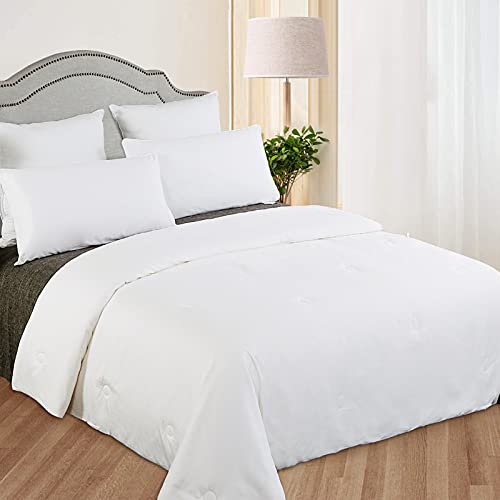 LilySilk All Season Silk Comforter/Duvet/Quilt, 100% Silk Floss Filling with 100% Cotton Cover (Twin(67x87 Inch,Silk Weight:1.25kg) LilySilk