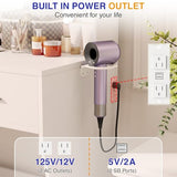 ‌FDW Vanity Desk with Mirror and Lights, 2-Drawer Makeup Vanity Desk with 3 Adjustable Light Colors, 6 Shelves and Power Outlets for Bedroom, White FDW