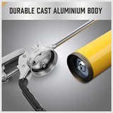 Heavy Duty Grease Gun Kit - 14oz Free Grease Tube 8000 PSI Pistol High Pressure Flexible Hose Bearing Grease Pump Marine Durable Connectors Adapters Extension Tubes Nozzle Easy Operation SEDY