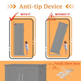 Furnaza LED Kitchen Pantry Storage Cabinets - 50 Inch Food Cabinets Buffet Cupboards with 2 Doors and Shelves Adjustable for Small Space in Dinning Room, Living Room, in Grey Furnaza