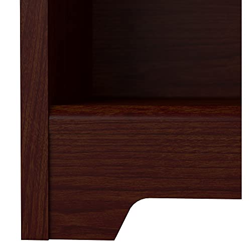 Bush Furniture Cabot Tall 5 Shelf Bookcase in Harvest Cherry - Stylish and Sturdy Storage Solution for Home and Office Bush Business Furniture