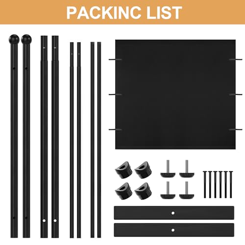 Yettsoy Single Panel Room Divider 6FT Large Privacy Partition Screen, 71" W Freestanding Wall Divider for Room Separation, Portable Room Divider Panel Privacy Screen for Dorm Studio Office, Black Yettsoy