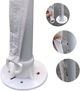 Generic Party Tent 10'x30' Patio Tent Outdoor Canopy Shelter with 8 Removable Side Walls (10' x 30' with 8 Side Walls) White Ge-726 WoodArtSupply