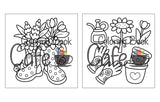 Cozy Spring: Cute Coloring Book for Adults & Teens with Easy and Bold Spring Inspired Designs (Bold and Easy Coloring Books) WoodArtSupply