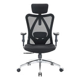 SIHOO M18 Ergonomic Office Chair, High Back Mesh Desk Chair with Adjustable Headrest & Lumbar Support, 330lbs Capacity Computer Chair with 2D Armrests & Wide Cushion, Tilt Lock, for Home Office-Black SIHOO