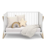 Storkcraft Equinox 3-in-1 Convertible Crib (Driftwood) - Easily Converts to Toddler Bed & Daybed, 3-Position Adjustable Mattress Support Base, Modern Two-Tone Design for Contemporary Nursery STORKCRAFT