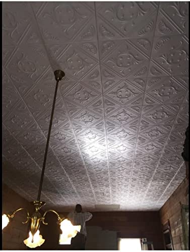 50pc of Anet White (20"x20" Foam) Ceiling Tiles - Covers About 135sqft Antique Ceilings