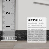 Ottomanson Solid Design Non-Slip Rubberback 3x10 Indoor/Outdoor Runner Rug for Hallway, Kitchen, Living Room, Garage, Patio, 2'7" x 9'10", Black Ottomanson