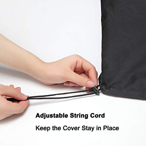 WOMACO Universal Rollaway Bed Cover, Folding Storage Cover Protector (Black, Twin / 38 Inch) WOMACO