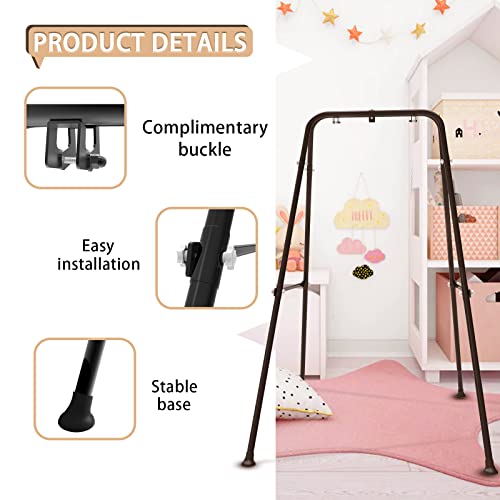 Swing Stand for Kids,Baby Swing Frame, Toddler A-Frame Metal Swing Sets for Backyard, Outdoor Indoor Heavy Duty Swing Set, Fits for Most of The Toddlers Swings RAGOZONERY