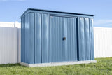 Arrow Classic Steel Storage Shed, 10x4, Blue Grey Arrow Shed