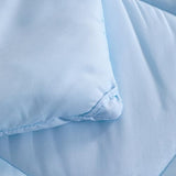 NTBAY Twin Comforter Set with Sheets, 5 Pieces Soft and Breathable Bedding Set, Twin Bed in a Bag, Down Alternative Comforter Set Solid Color All Season, Kids Bedding Set, Aqua NTBAY