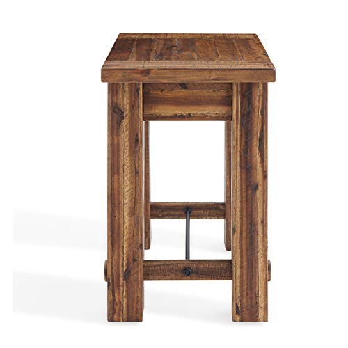 Alaterre Furniture Durango 27" W Industrial Wood End Table Alaterre Furniture