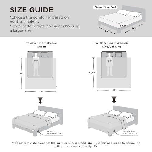 Bedsure Cooling Comforter Queen Size - Cooling Blankets for Hot Sleepers, Lightweight Comforter for Summer with Dual-Sided Cool Tech, Soft Breathable Cold Blanket for Sleeping, Grey, 88x88 Inches Bedsure