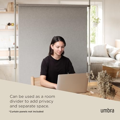 Umbra Anywhere Expandable Curtain Rod and Room Divider, Nickel Umbra