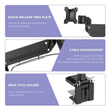 Heavy Duty Monitor Arm for Ultrawide Screens up to 49 inch and 39.6lbs, Premium Aluminum Single Desk Mount Stand with Gas Spring, VESA 75x75/100x100 IMtKotW