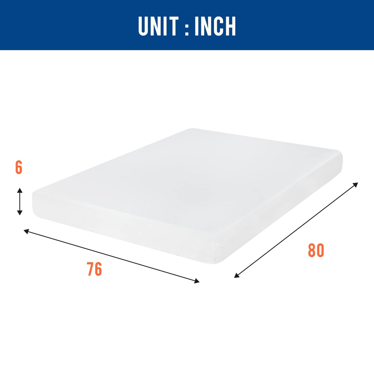 King Mattress 6 inch Gel Memory Foam Mattress Queen Mattresses Medium Firm Mattresses for Cool Sleep Relieving Pressure Relief CertiPUR-US Certified Mattress in a Box