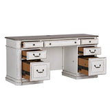 Liberty Furniture Magnolia Manor Wooden Credenza in White Liberty Furniture