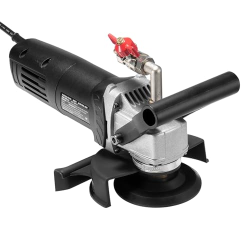 VEVOR Wet Polisher 800W, 4" Concrete Grinder with 6 Variable Speed and 7 Polishing Kits, Wet Grinder Machine for Marble, Granite, Stone, Rock, Tile, Equipped with a GFCI Switch, (1000 - 4000  - WoodArtSupply