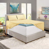 Hearth & Harbor Extra Deep Pocket Sheet Sets, Luxury Soft 6 Piece Bed Sheet Set Fits Mattress 18-24 Inches - Queen, Mellow Yellow Hearth & Harbor