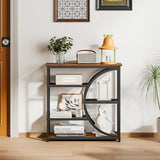 Snughome Entryway Table, Narrow Console Table, Industrial Sofa Table with 5 Tier Storage Shelves, Entrance Table for Hallway, Behind The Couch, Living Room, Foyer Snughome