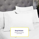 Twin Size Bed Sheets - 4 Piece 1500 Supreme Collection Fine Brushed Microfiber Deep Pocket Twin Sheet Set Bedding - 1 EXTRA PILLOW CASES, GREAT VALUE, Twin, White Sweet Home Collection