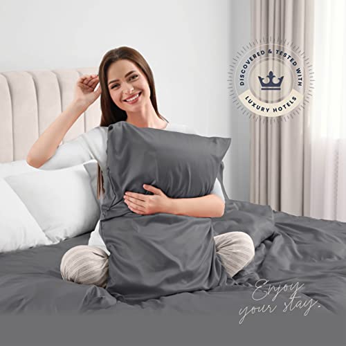 BELADOR Silky Soft Full Sheet Set - Luxury 6 Piece Bed Sheets for Full Size Bed, Secure-Fit Deep Pocket Sheets with Elastic, Breathable Hotel Sheets and Pillowcase Set, Wrinkle Free Oeko-TEX Sheets BELADOR