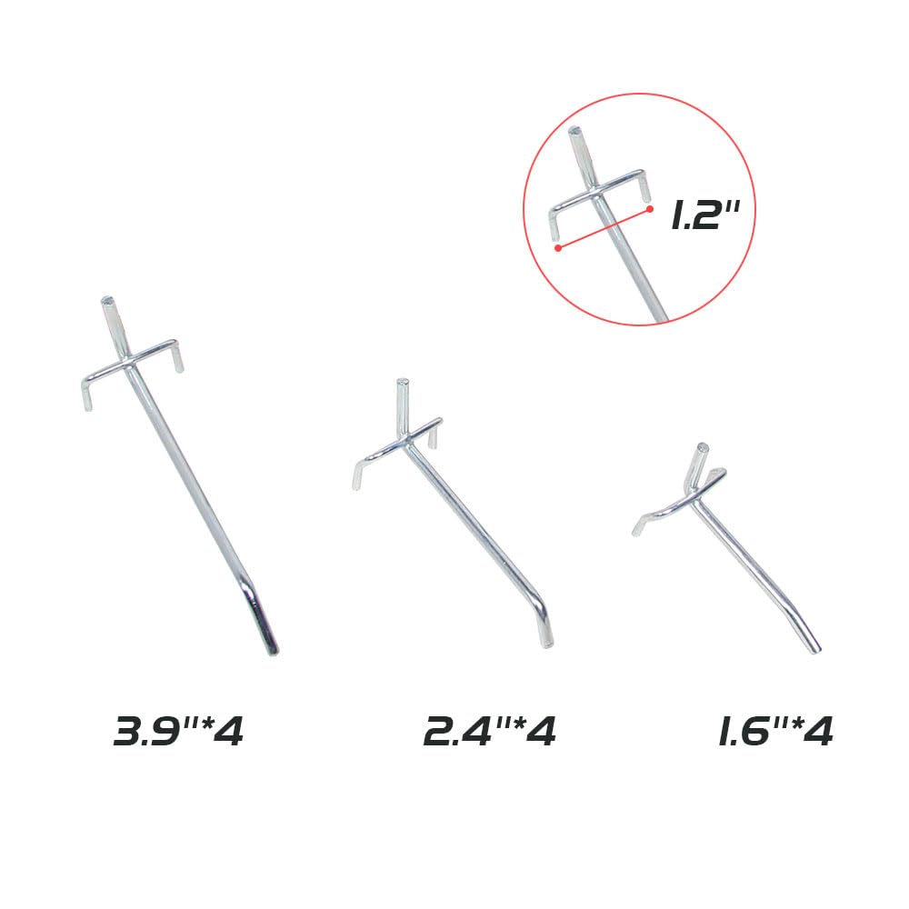 JZD Wood Top Workbench Tool Cabinet with 3 Pegboards and 22 Pieces Hooks & Tool Holders, Tabletop Steel Garage Workstation, Black & Grey JZD