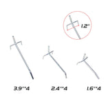 JZD Wood Top Workbench Tool Cabinet with 3 Pegboards and 22 Pieces Hooks & Tool Holders, Tabletop Steel Garage Workstation, Black & Grey JZD