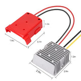 Mellif DC Power Adapter Compatible with Milwaukee 18V Battery, 18V to 12V Step Down Voltage Converter, 180W Inverter Automatic Buck Converter Regulator for Golf Cart Led Strip Light (Tool Only) Mellif