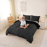 Castle Fairy Wild Animal Skin Print Bedding Set King Size,African Cheetah Wildlife Duvet Cover for Teens Adults,Leopard Print Comforter Cover Decorative Room,No Comforter Castle Fairy