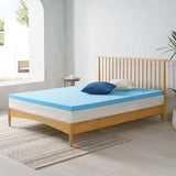 ZINUS 2 Inch Green Tea Cooling Gel Memory Foam Mattress Topper, Smaller, More Convenient WonderBox Packaging, Cooling Gel Foam, CertiPUR-US Certified, King ZINUS