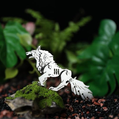 SEBUNAS Mechanical Siberian Wolf 3D Metal Puzzle 3D Metal Model Kits DIY Mechanical Fine Assembly Model Toy Suitable for Adults and Teenagers, Enhance Hands-on Ability, Creative Decorations SEBUNAS