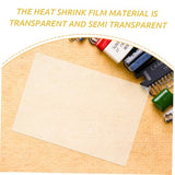 Unomor 10pcs Sheets Shrink Film Hot Crafts for Maker Heat Shrinkable Jewelry Art Wrapping Shrinking Key Making Supply Handicraft Supply Material Bops Transparent Unomor