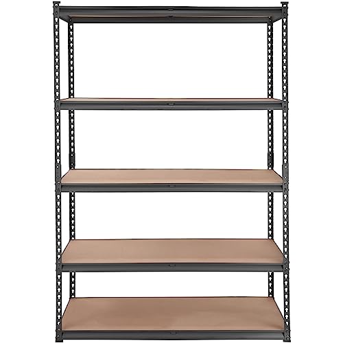 VEVOR Storage Shelving Unit, 5-Tier Adjustable Storage Shelves, 48" L x 18" W x 72" H Heavy Duty Garage Storage Shelves, Metal Shelves for Kitchen Pantry Basement Bathroom Laundry VEVOR