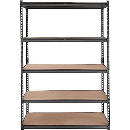 VEVOR Storage Shelving Unit, 5-Tier Adjustable Storage Shelves, 48" L x 18" W x 72" H Heavy Duty Garage Storage Shelves, Metal Shelves for Kitchen Pantry Basement Bathroom Laundry