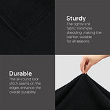 Utopia Bedding Fleece Blanket Twin Size Black 300GSM Luxury Anti-Static Fuzzy Soft Microfiber Bed Blanket (60x80 Inch) Utopia Bedding