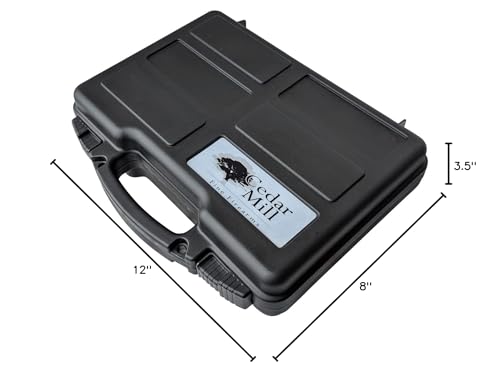 Cedar Mill Hard Gun Pistol Case - TSA Approved, Military-Grade, Lifelong-Durability Hand Gun Cases for Pistol – DS3TeK Handgun Carry-on Bag w/Dual-Lock System & Pick and Pluck Foam Cedar Mill Fine Firearms