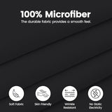 Utopia Bedding Full Bed Skirt - Soft Quadruple Pleated Ruffle - Easy Fit with 16 Inch Tailored Drop - Hotel Quality, Shrinkage and Fade Resistant (Full, Black) Utopia Bedding