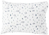 Eddie Bauer - Twin Sheet Set, Cotton Percale Bed Sheets, Crisp & Cool Bed Sheets, Ideal Dorm Essentials (Campout Dark Blue, Twin) Eddie Bauer