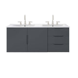 Modway Vitality 48" Double Sink Bathroom Vanity, Gray White Modway