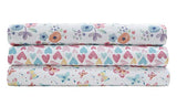 MALLARY BY MATTHEW Kids Super Soft-Soft 100% Microfiber Print Sheet, Watercolor Hearts Print, Queen MALLARY BY MATTHEW