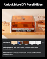 VEVOR Laser Engraver, 20W, Laser Engraving and Cutting Machine with Enclosure Camera, Laser Cutter, 15.7 x 15.7 in Working Area, 30000 mm/min, for Wood, Leather, Glass, Paper, Certain Metal, Class 1 VEVOR