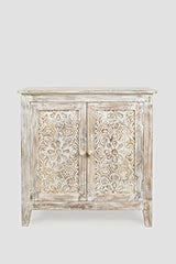 Jofran Inc. Global Archive Solid Mango Wood Hand Carved Accent Chest Jofran Inc.