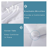 DOWNCOOL Full Size Comforter Sets -All Season Bedding Comforters Sets with 2 Pillow Cases -3 Pieces Bed Set Down Alternative Comforter Set -White Bedding Sets Full(82"x86") DOWNCOOL