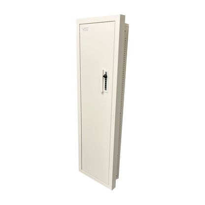 V-Line Ind. Wall Closet Vault Plus Security Safe Gun Safe and Money Safe This Safe Provides Security for Your Firearms and Valuables,Simplex Lock Fits Between 2 Wall Studs,White