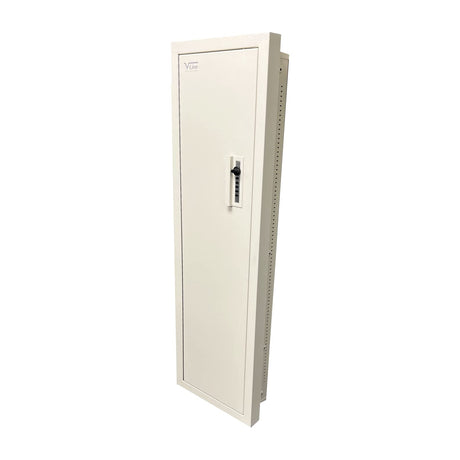 V-Line Ind. Wall Closet Vault Plus Security Safe Gun Safe and Money Safe This Safe Provides Security for Your Firearms and Valuables,Simplex Lock Fits Between 2 Wall Studs,White V-Line